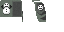 Snowman Cape texture, 64 by 32 pixels