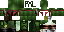 Minecraft skin texture, 64x32 legacy pixels