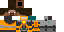 Minecraft skin texture, 64x32 legacy pixels