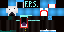 Minecraft skin texture, 64x32 legacy pixels