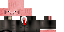 Minecraft skin texture, 64x32 legacy pixels