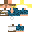 Minecraft skin texture, 64x64 pixels