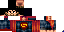 Minecraft skin texture, 64x32 legacy pixels