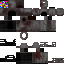 Gray Minecraft skin texture, 64x64 pixels