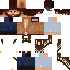 Minecraft skin texture, 64x64 pixels