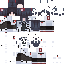 Gray Minecraft skin texture, 64x64 pixels