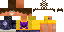 Minecraft skin texture, 64x32 legacy pixels
