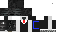 Minecraft skin texture, 64x32 legacy pixels