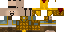 Minecraft skin texture, 64x32 legacy pixels