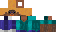Minecraft skin texture, 64x32 legacy pixels