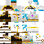 Minecraft skin texture, 64x64 pixels