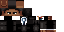 Minecraft skin texture, 64x32 legacy pixels