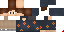 Minecraft skin texture, 64x32 legacy pixels