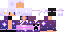 Minecraft skin texture, 64x32 legacy pixels