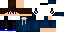 Minecraft skin texture, 64x32 legacy pixels