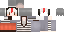 Minecraft skin texture, 64x32 legacy pixels