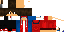 Minecraft skin texture, 64x32 legacy pixels