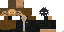 Minecraft skin texture, 64x32 legacy pixels