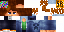 Minecraft skin texture, 64x32 legacy pixels