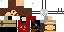 Minecraft skin texture, 64x32 legacy pixels