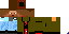 Minecraft skin texture, 64x32 legacy pixels