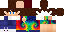 Minecraft skin texture, 64x32 legacy pixels