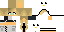 Minecraft skin texture, 64x32 legacy pixels