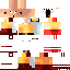 Minecraft skin texture, 64x64 pixels