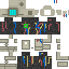 Minecraft skin texture, 64x64 pixels