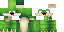 Minecraft skin texture, 64x32 legacy pixels