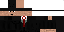 Minecraft skin texture, 64x32 legacy pixels