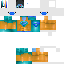 Minecraft skin texture, 64x64 pixels