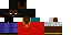 Minecraft skin texture, 64x32 legacy pixels