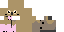 Minecraft skin texture, 64x32 legacy pixels