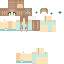 Minecraft skin texture, 64x64 pixels
