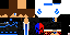 Minecraft skin texture, 64x32 legacy pixels