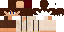 Minecraft skin texture, 64x32 legacy pixels