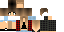 Minecraft skin texture, 64x32 legacy pixels