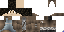 Minecraft skin texture, 64x32 legacy pixels