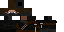 Minecraft skin texture, 64x32 legacy pixels
