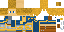 Minecraft skin texture, 64x32 legacy pixels
