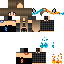 Minecraft skin texture, 64x64 pixels