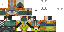 Minecraft skin texture, 64x32 legacy pixels