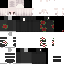 Gray Minecraft skin texture, 64x64 pixels