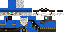 Minecraft skin texture, 64x32 legacy pixels