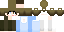 Minecraft skin texture, 64x32 legacy pixels