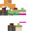 Minecraft skin texture, 64x64 pixels