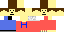 Minecraft skin texture, 64x32 legacy pixels