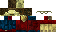 Minecraft skin texture, 64x32 legacy pixels