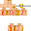 Minecraft skin texture, 64x64 pixels